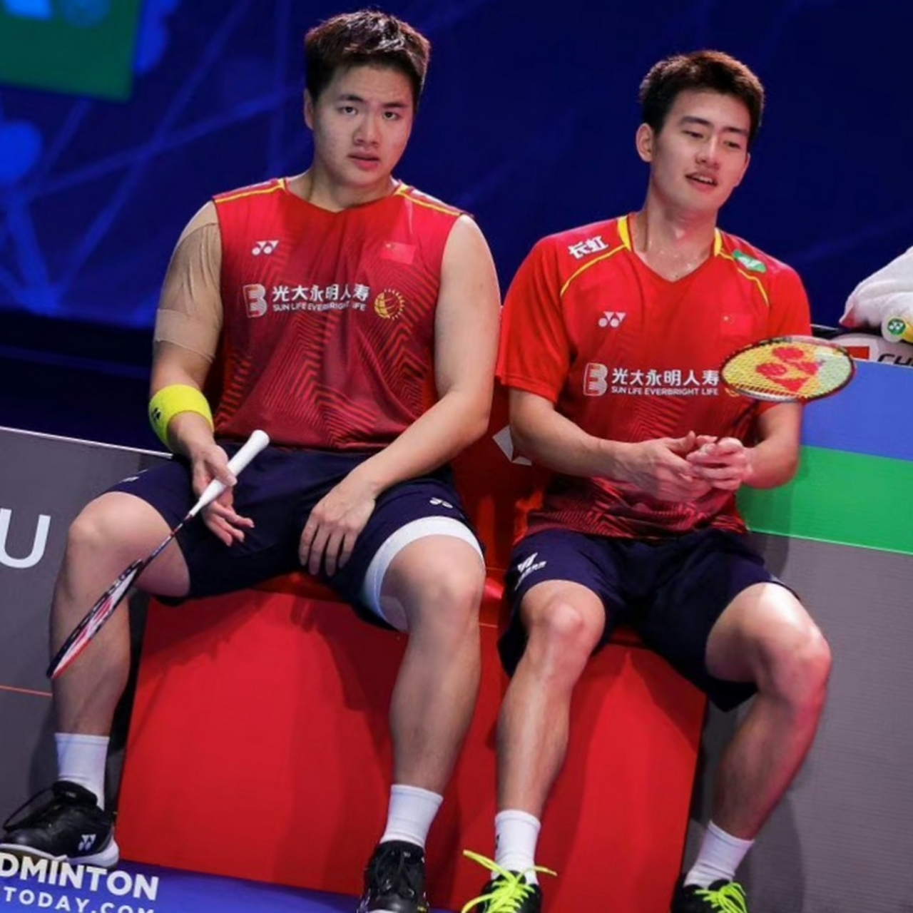 泰国羽毛球队鏖战韩国羽毛球队，马琳惊艳世界